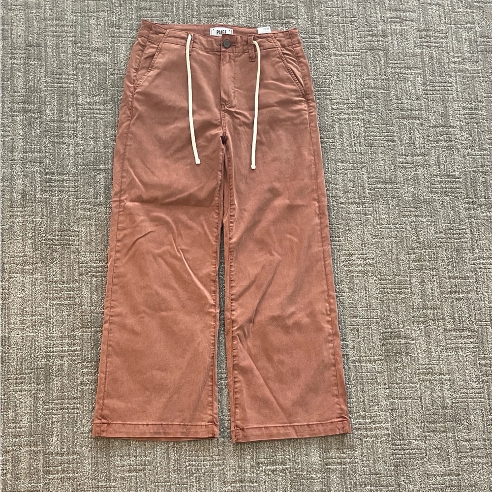 PAIGE Ari Tie-Waist High-Rise Wide-Leg Jeans - Picture 2 of 4